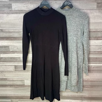 H&amp;amp;M fekete ruha, szürke tunika szett S