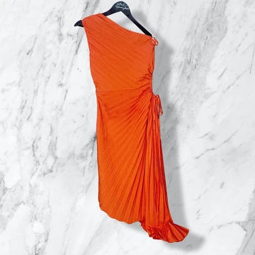 Shein narancs színű elegáns női ruha L