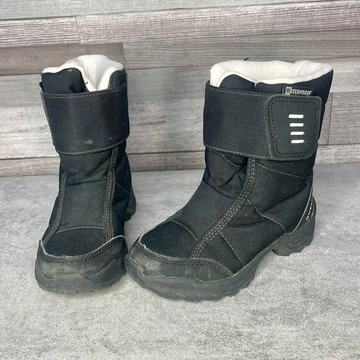 Decathlon Quechua fekete unisex gyerek téli csizma, hótaposó 27