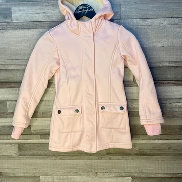 Crivit softshell rózsaszín bélelt, hosszított kislány kabát 122/128