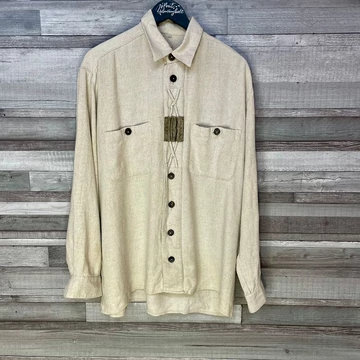 Alpenland férfi len tradicionális viselet, ing 42