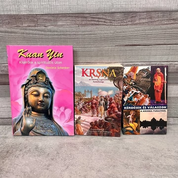 Kuan Yin: Kísérőnk a spirituális úton; KRSNA az Istenség Legfelsőbb Személyisége; Kérdések és válaszok a Krisna-Tudatról könyvcsomag