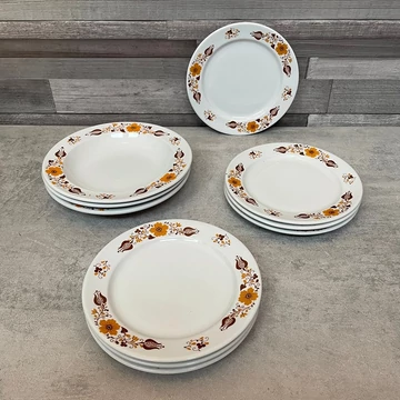 Alföldi porcelán Panni mintás tányér szett