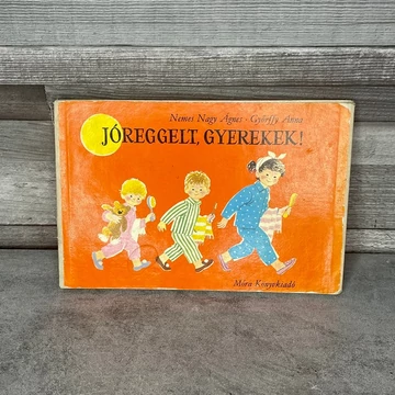 Nemes Nagy Ágnes, Győrffy Anna: Jóreggelt, Gyerekek! retro leporello mesekönyv