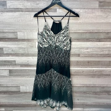 Orsay pántos fekete mintás női ruha 40