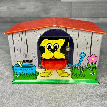 Retro fém kutyás persely