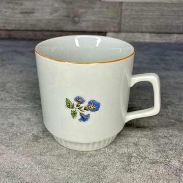 Zsolnay porcelán retro virágos bögre