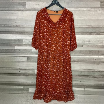 Rainbow barna virágmintás ruha 40