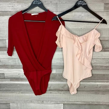 Mango bordó, Tally Weijl rózsaszín body szett S