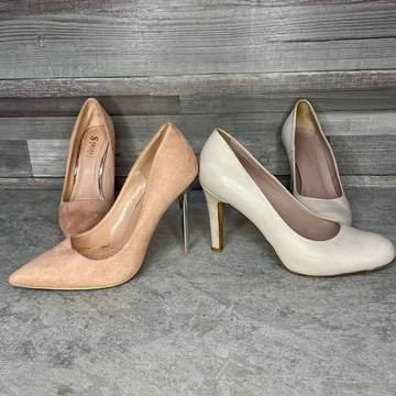 Seastar rózsaszín, Zago Milano tojáshéj színű magassarkú cipő szett 37