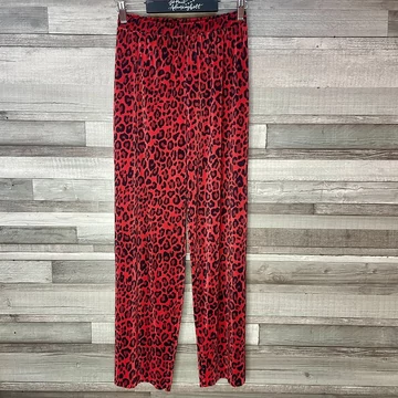 Pull&amp;Bear ocelotmintás pliszírozott nadrág M