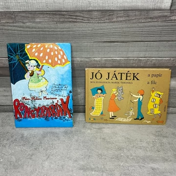 Mécs-Halász Mariann: Rongybabák; Marék Veronika: Jó játék a papír filc, retro gyerek könyvcsomag