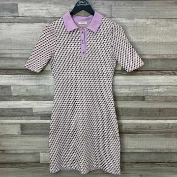 Orsay csillogós lilás-arany csinos női ruha 36