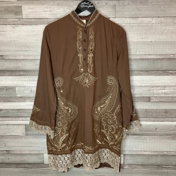 Rupali hímzett barna mintás tunika L