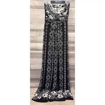 Belucci fekete fehér mintás nyári ujjatlan ruha S-M