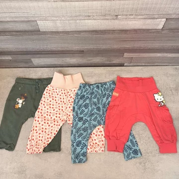 C&amp;amp;A, Nextenso, Lupilu, So cute színes- mintás kislány nadrág szett 68-74 cm