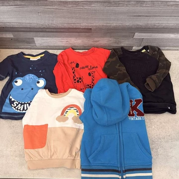 So cute, Liegelind, lupilu, Palomino, Fred&amp;Flo fiús póló, hosszúujjú, pulcsi szett 12-18 hónap