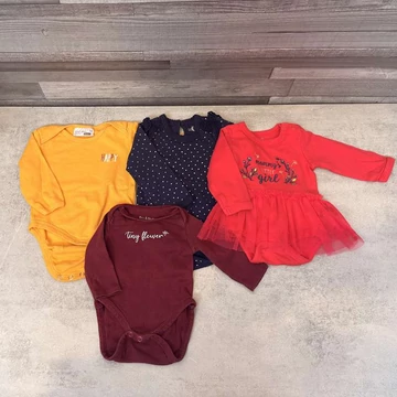 Sinsay, So cute, Ergee színes, kislány bodyszett 56-62-68-74 cm