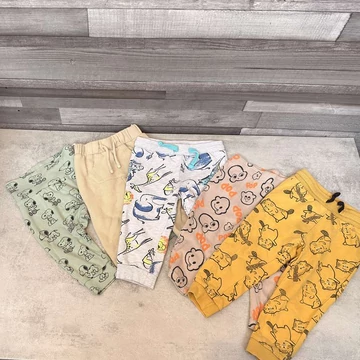 So cute, C&amp;A, H&amp;M kisfiú, állatmintás "Minden napra egy" nadrág szett 80-86