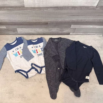 So cute, Pepco, Next baby,  kék-szürke body szett 3 hónap 