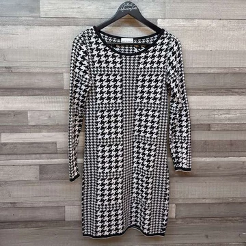 Amy Vermont fekete-fehér mintás ruha 36-38