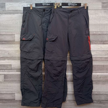 Decathlon Quechua sötét és világos szürke zsebes sportnadrág 12-13 éves