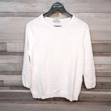 Peter Hahn fehér pamut női pulóver 40-42