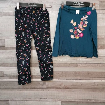 H&amp;M, Palomino menő virágos kislány szett 110-116