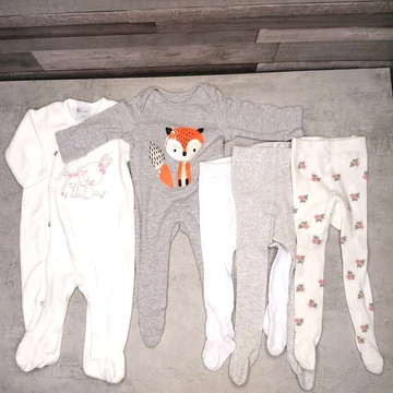 Brendon, H&amp;M kislány rugdalózó és harisnya szett 56