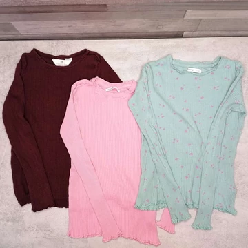 H&amp;M, Sinsay kislány hosszú ujjú felső szett 140 