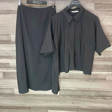 Cocos fekete elegáns női szett L