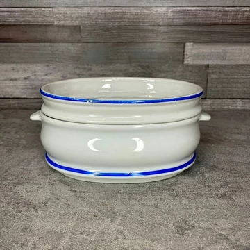 Zsolnay porcelán ételtartó + felső fedőtál