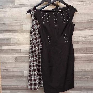 S.Oliver és Karen Millen fekete vagány női ruha szett 40