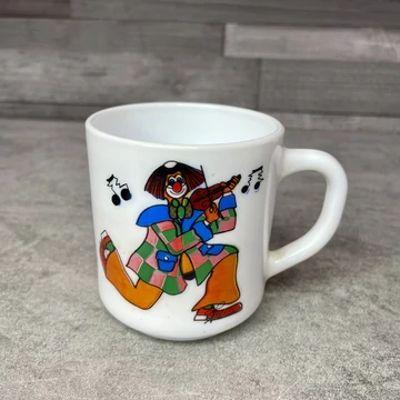 Arcopal színes bohóc mintás gyerek bögre