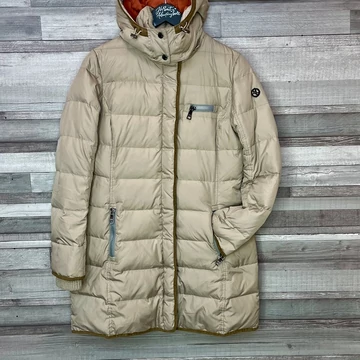 Malvin bézs steppelt télikabát 40