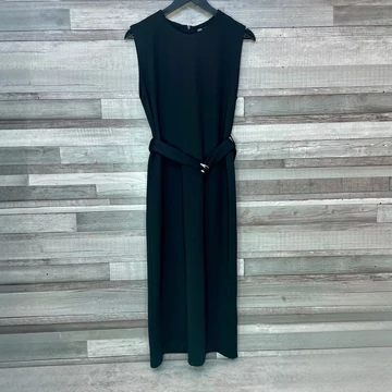 Zara fekete midi ruha S