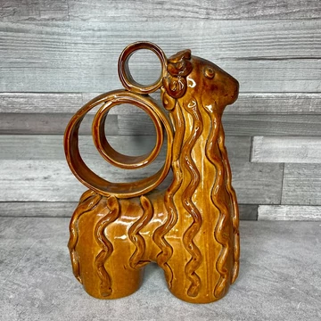 Art deco kerámia kos dísz