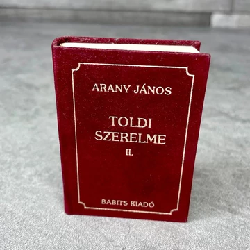 Arany János: Toldi Szerelme II. bársonyborításos mini könyv