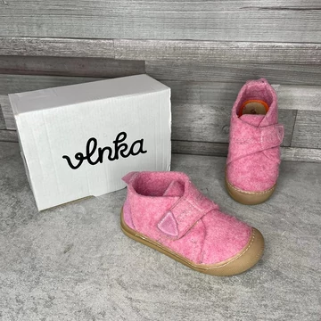 Vlnka gyerek pink gyapjú cipő 25