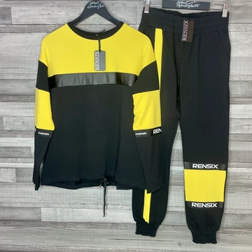Rensix fekete-sárga szabadidő szett M