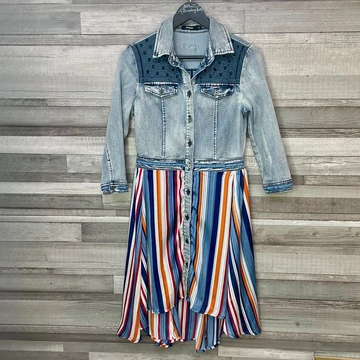 Desigual csíkos farmerruha 36