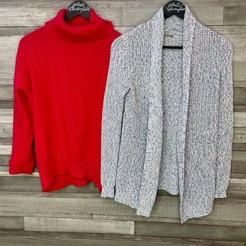 Orsay, Oasis pink-lila pulóver, kardigán szett XS-S