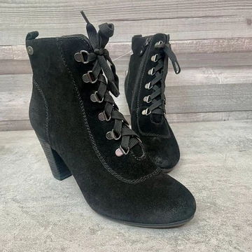 Jette fekete magassarkú bokacsizma 7 1/2