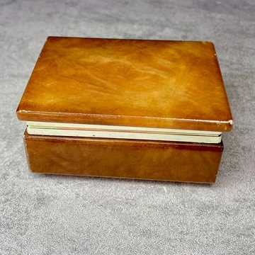 Genuine Alabaster kézzel faragott olasz kő doboz