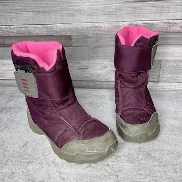 Decathlon Quechua waterproof lila lány hótaposó csizma 33