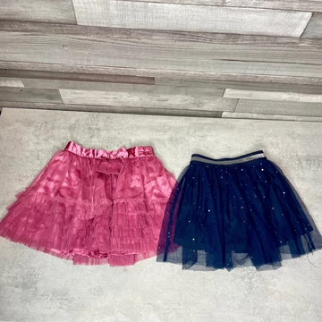 F&amp;F rózsaszín, Little Kids kék csillagos tüll szoknya szett 104