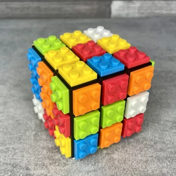 FanXin lego építőkocka stílusú 3x3-as bűvös kocka