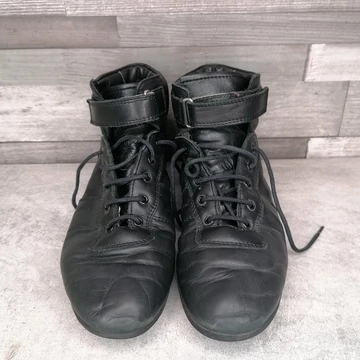 Bőr fekete tánc cipő modern táncokhoz 39