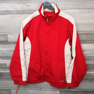 Nature piros szürke széldzseki polár belsővel M-L