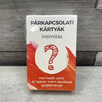 Értsünk szót: Relationship Cards, intimitás 3. szint; magyar nyelvű EQ fejlesztő párkapcsolati kártya